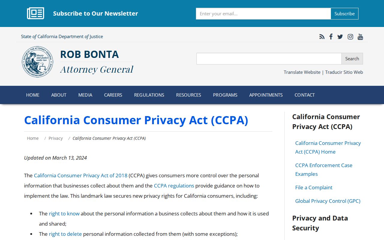 Merced neighbors California privacy rights information