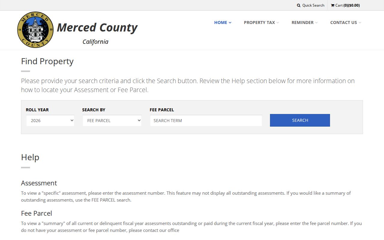 Merced street directory tax collector address search